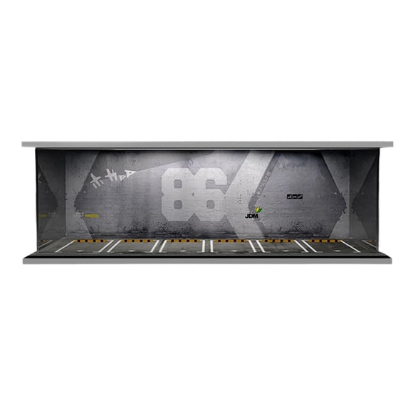 Siruishop 1:64 Garage Display Case Collectible Display Showcase for Mini Dolls Figures AE86