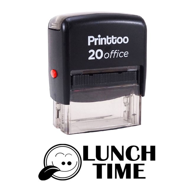 Printtoo LUNCH TIME Self Inking Rubber Stamp Office Stationary Custom Stamp-Black