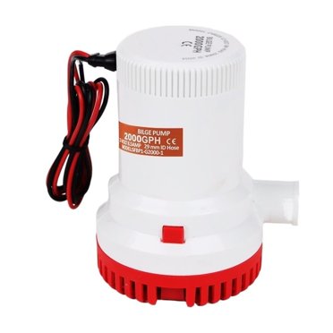 Pompe de Cale pour Bateau 2000 Gph 24 V Pompe de Cale Haute Pression 24 V C.c. 12 V Kayak Rule Eau Électrique 2000 Gph 12 V Accessoires, Facile à Utiliser