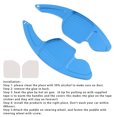 thumbnail image 4 of Steering Wheel Paddle Shifter Extension For Audi A3 A4 A5 A6 A8 Aluminium Blue, 4 of 13