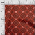 thumbnail image 2 of oneOone Cotton Flex Red Fabric Geometric Craft Projects Decor Fabric Printed By The Yard 40 Inch Wide, 2 of 5
