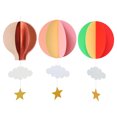 thumbnail image 2 of pitrice Hot air balloon paper string flower flag+55cm 21 inch, 2 of 9