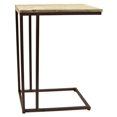 thumbnail image 1 of Plutus PBTH94506 Support Moderne en Métal et Bois, Brun, 1 of 1