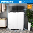 thumbnail image 3 of Gymax Portable Washing Machine 20 lbs Twin Tub Laundry Washer 12 lbs Washer, 3 of 10