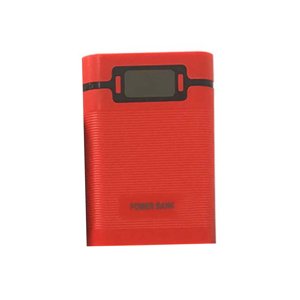 Portable 4 Slot LCD Display DIY Power Bank Case Box 18650 Battery Charger Holder-Red