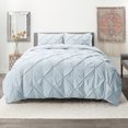 thumbnail image 1 of Nestl Pinch Pleated Comforter, Twin/Twin XL Comforter Set, Ice Blue, 1 of 6