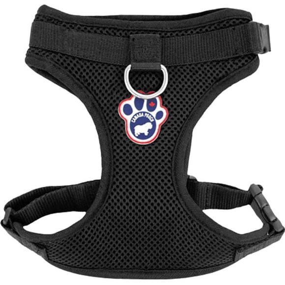 Canada Pooch Black Everything Mesh Dog Harness Large