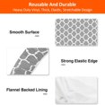 thumbnail image 3 of Picnic Table Cover With Bench Covers   Fitted Table Covers Vinyl Tablecloth with Flannel Backing For 6 Foot Tables  Elastic Edge Waterproof for Home Goods Indoor Outdoor Patio  Black Whit, 3 of 7