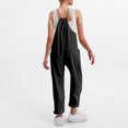 thumbnail image 4 of Clearance Horkkom Jumpsuits for Women Summer Sleeveless Spaghetti Strap Rompers Casual Loose Jumpsuits with Pockets, 4 of 7