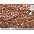 thumbnail image 3 of Soimoi Poly Georgette Fabric Leaves & Fox Face Cartoon Print Sewing Fabric Yard 42 Inch Wide, 3 of 3