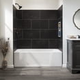 thumbnail image 2 of PALISADE 25.6in x 14.8in Vinyl Wall Tile Shower Kit in Black Ice, 2 of 6