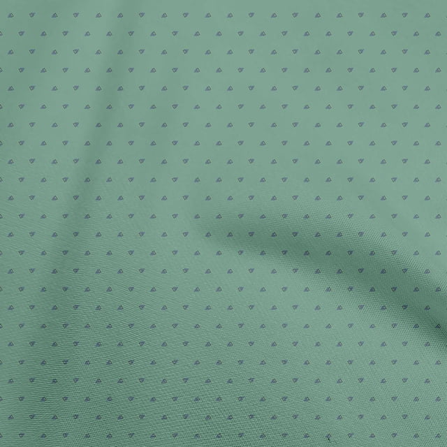 oneOone Georgette Viscose Sea Green Fabric Geometric Craft Projects Decor Fabric Printed By The Yard 42 Inch Wide