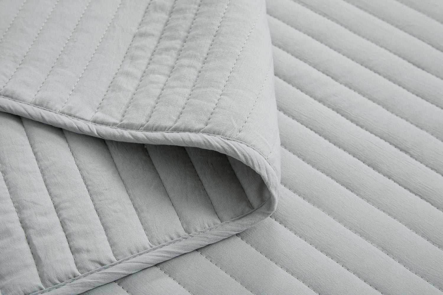 Chaps 3pc Quilt Set Grey King