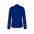 thumbnail image 4 of CEHVOM Women's Solid Color Long-Sleeved Slim-Breasted Small Suit Short Coat Tops Clearance, 4 of 5
