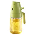 thumbnail image 1 of 2in1 Glass Sprayer & Dispenser Olive Dispenser Bottle Spray Bottle For Cooking Olive Sprayer Cooking Dispenser For Kitchen Air Fryer Frying BBQ Maple Syrup Taps Spritzer Bottles Kitchen Glass Bottle, 1 of 4
