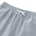 thumbnail image 3 of Plebaso Mens Casual Shorts Elastic Waist Summer Shorts Drawstring Solid Color Lounge Shorts with Pockets, 3 of 6