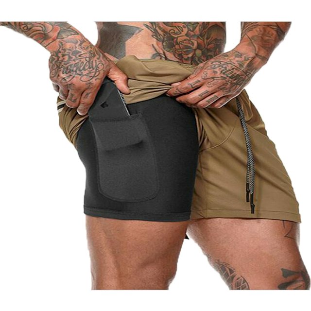 Men Athletic Outdoor Workout Running Shorts Sport Pants