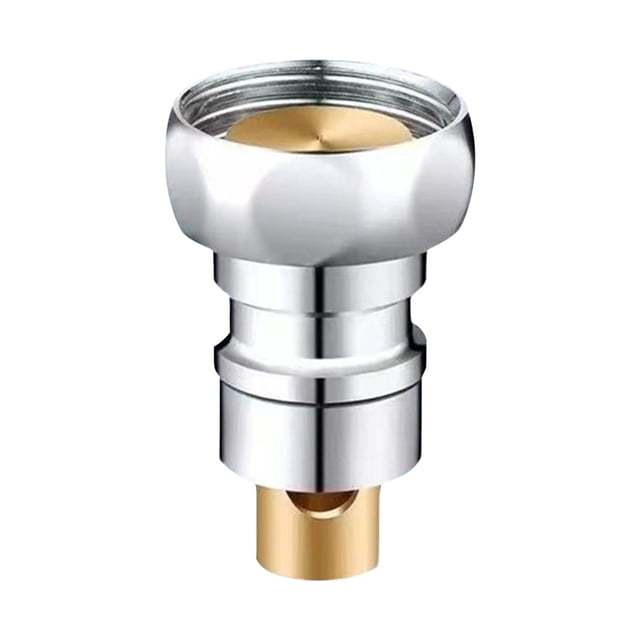 mtvxesu Brass Automatic Water Stop Connector for Washing Machine, 1/2 Inch Anti-Leak Hose Fitting, 1-Pack