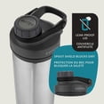 thumbnail image 2 of Contigo Fit Shake & Go 2.0 Stainless Steel Shaker Bottle, 24 oz (709 mL), Grey, 2 of 9