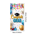 thumbnail image 2 of Graduation Party Supplies Congrats Grad Banner Backdrop Background with Balloons and Confetti Decorations for Graduation Ceremony Celebration Classroom Event, 2 of 3