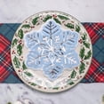 thumbnail image 4 of Blue Disposable Christmas Party Napkins With Santa Claus Snowflake And Reindeer Designs For Holiday Decorations Parties Events And Daily Use 20Pc Set Of Paper Napkins, 4 of 7