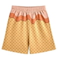 thumbnail image 4 of MIASHUI Shorts à Imprimé Graphique pour Garçons et Filles, Shorts de Plage Décontractés d'Été Confortables, Orange, 5-6 Ans, 4 of 4
