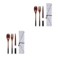 thumbnail image 4 of Maytalsory Set School Student Chopstick Fork Spoon Flatware with Storage Bag Type 8 2Set, 4 of 6