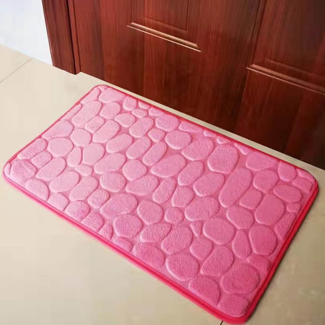 Sale Today Clearance! 1pc Memory Foam Bath Rug Embossed Bathroom Mat Water Absorbent And Washable Bath Rugs, Non-Slip, Thick, Soft And Comfortable Carpet For Show