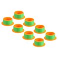 thumbnail image 1 of Unique Bargains Poignée de Rétrécissement de 3 Pouces, Distributeur de Pellicule Extensible 8 Pcs Distributeur de Film Extensible Main en Plastique pour Meubles, Orange, 1 of 5