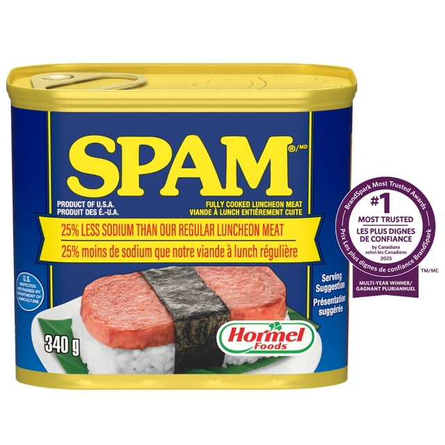 SPAM 25% Less Sodium Fully Cooked Luncheon Meat