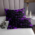 thumbnail image 3 of Erosebridal Geometric Square Coverlet Set King,Futuristic Cubes Bedding Set,Stereoscopic Room Decorative,Ultra Soft,3 Pieces, 3 of 5