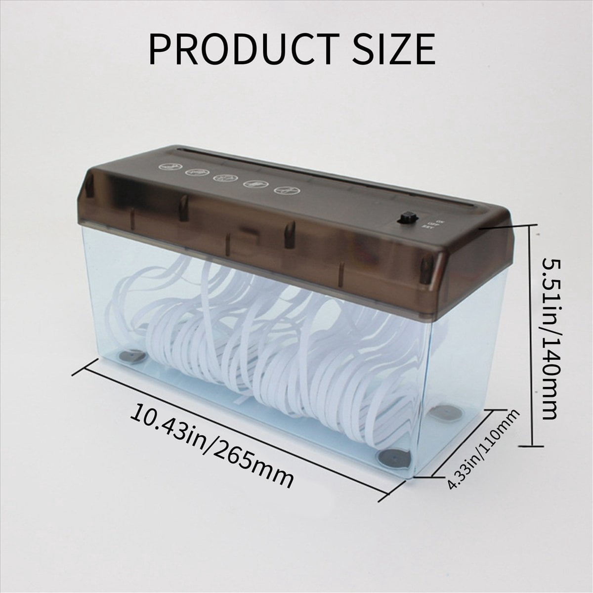 2X USB Electric Dual Purpose Paper Shredder Desktop Mini Financial Bill A4 Paper Shredder Paper Cutter for Home Office