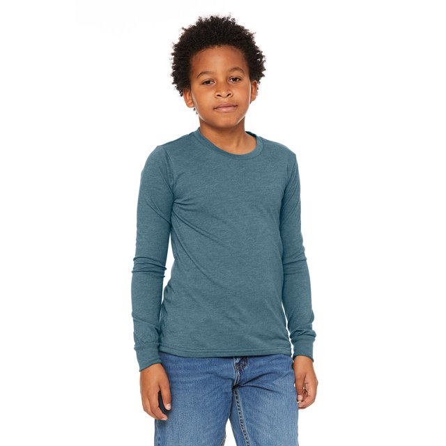 Bella + Canvas T-Shirt à Manches Longues en Jersey pour Jeunes