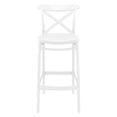 thumbnail image 4 of Compamia Cross Tabouret de Bar Contemporain Intérieur Extérieur - Ensemble de 1, Blanc, 4 of 6