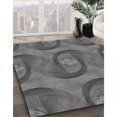 thumbnail image 3 of Ahgly Company Tapis d'Intérieur Lavable en Machine Carré Transitionnel Gris Canon, 6 Pieds Carré, 3 of 7