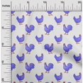 thumbnail image 2 of oneOone Tissu Polyester Spandex Violet Coq Matériel de Robe Tissu Imprimé Tissu au Mètre 56 Pouces de Large, 2 of 4