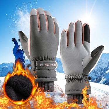 Agiferg Ski Gloves Women's Autumn And Winter Screen Waterproof And Cold-proof Plus Velvet Thickening Sports Riding Warm And Windproof
