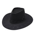 thumbnail image 1 of Chapeau de Soleil Cowboy Adulte Décontracté Solide Suture Été Mode Western Large Bord Polyester, 1 of 2