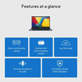 thumbnail image 2 of ASUS Vivobook14 14" FHD (1920x1080) Laptop, 13th Gen Intel Core i7-1355U, 40GB DDR4 1TB SSD, Ultra-Slim Design, Bluetooth, Wi-Fi 5, Windows 11 Home, Lightweight, Quiet Blue, 2 of 5