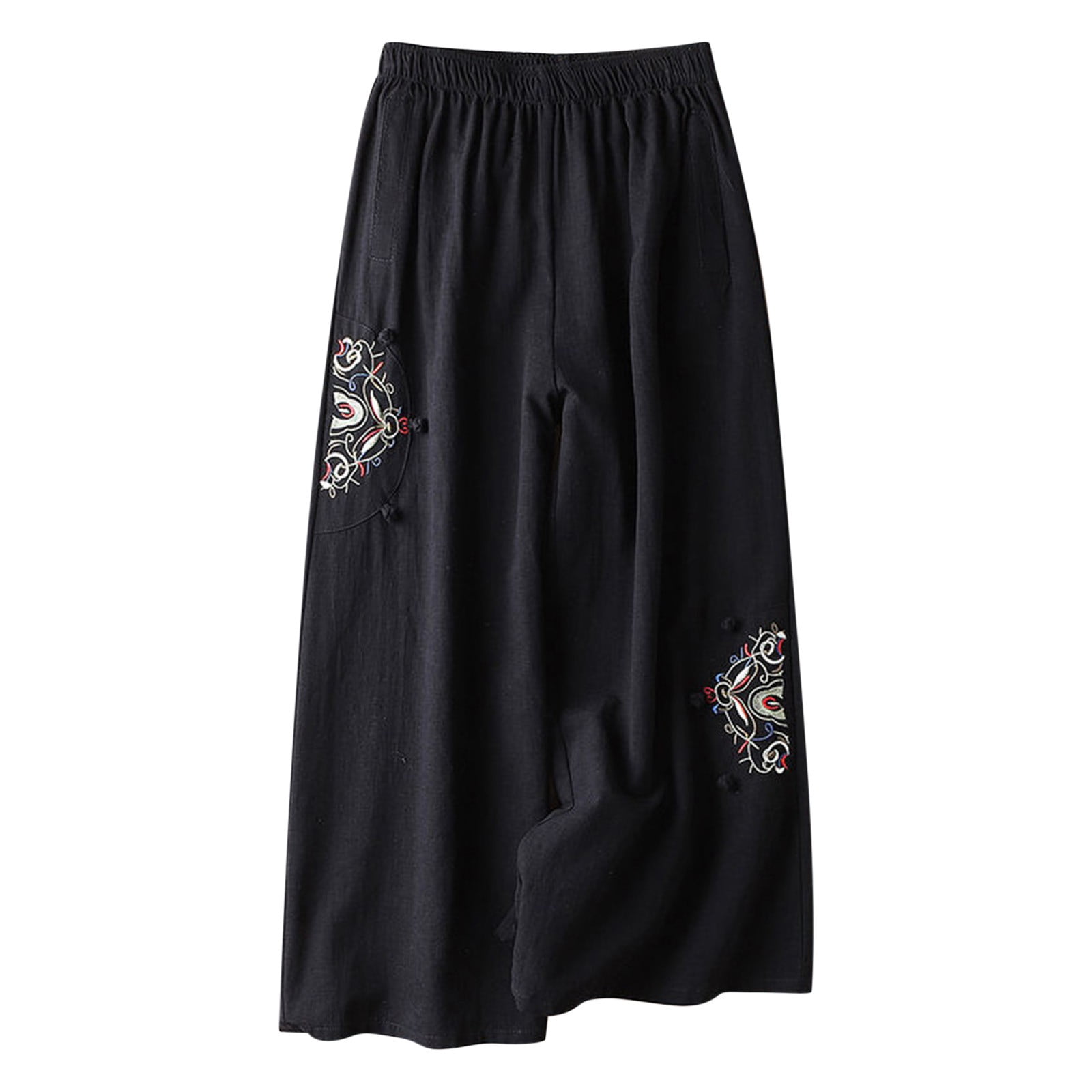 FNFYFH Clearance Women's Soft Linen Cotton Pants Loose