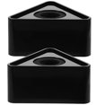 thumbnail image 1 of Milisten 2 Pcs Logo de Microphone d'Entrevue Portable en ABS Moulé par Injection en Forme de Triangle Drapeau de Station Logo (Noir), 1 of 5
