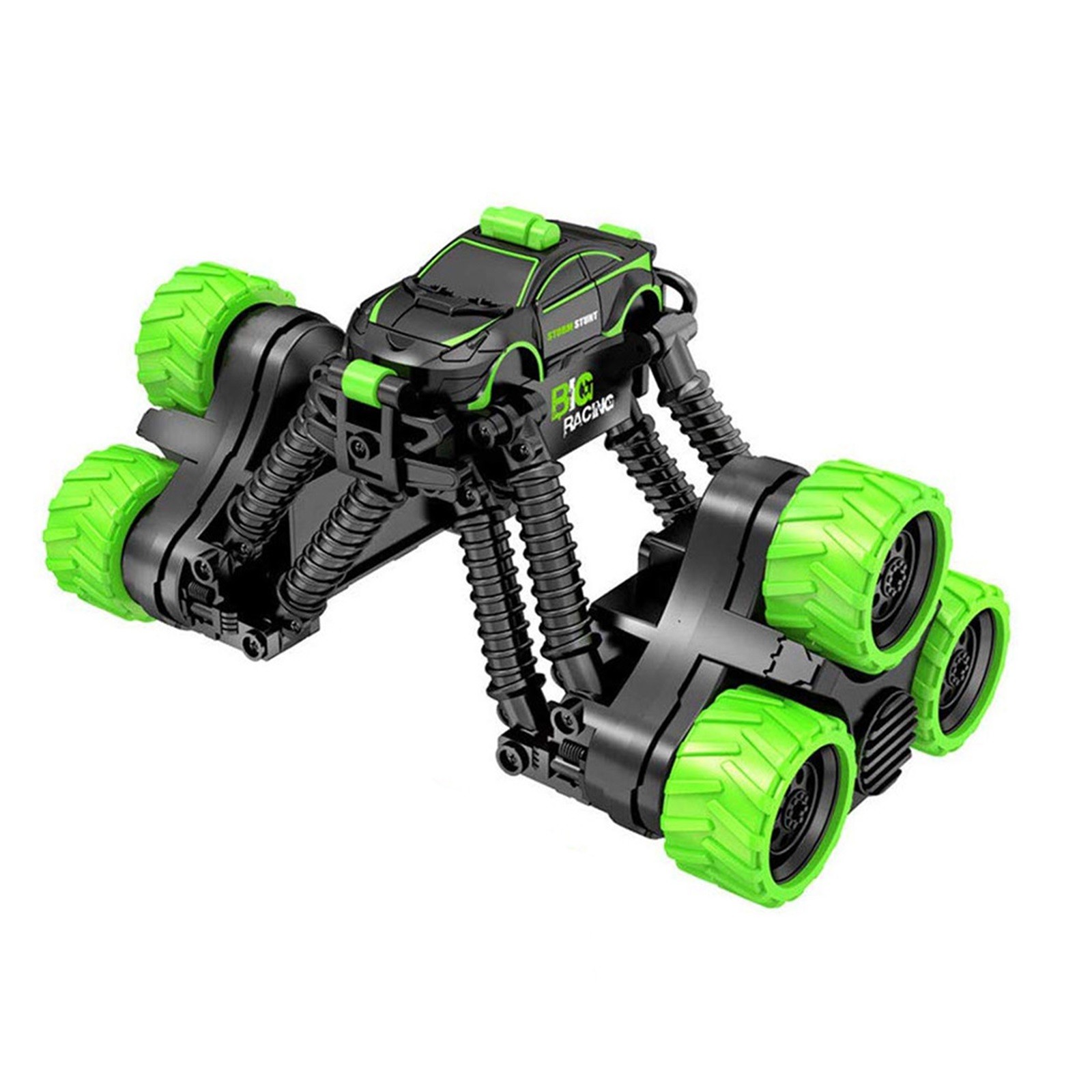 Telescopic Stunt Rc Car Remote Control Off-Road Vehicle With 360° Flip Rotation 10.2X6.3X9.8 Inches Rechargeable Battery Transformable Toy