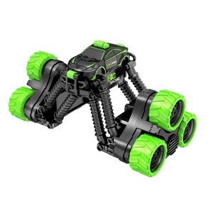 Telescopic Stunt Rc Car Remote Control Off-Road Vehicle With 360° Flip Rotation 10.2X6.3X9.8 Inches Rechargeable Battery Transformable Toy