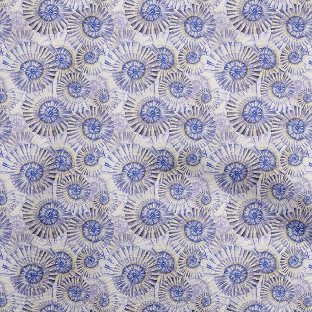 oneOone Silk Tabby Dark Blue Fabric Ocean Fabric For Sewing Printed Craft Fabric By The Yard 42 Inch Wide