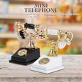 thumbnail image 4 of 2pcs Retro Miniature Telephone Mini Phone Model Dollhouse Furniture Accessories, 4 of 8