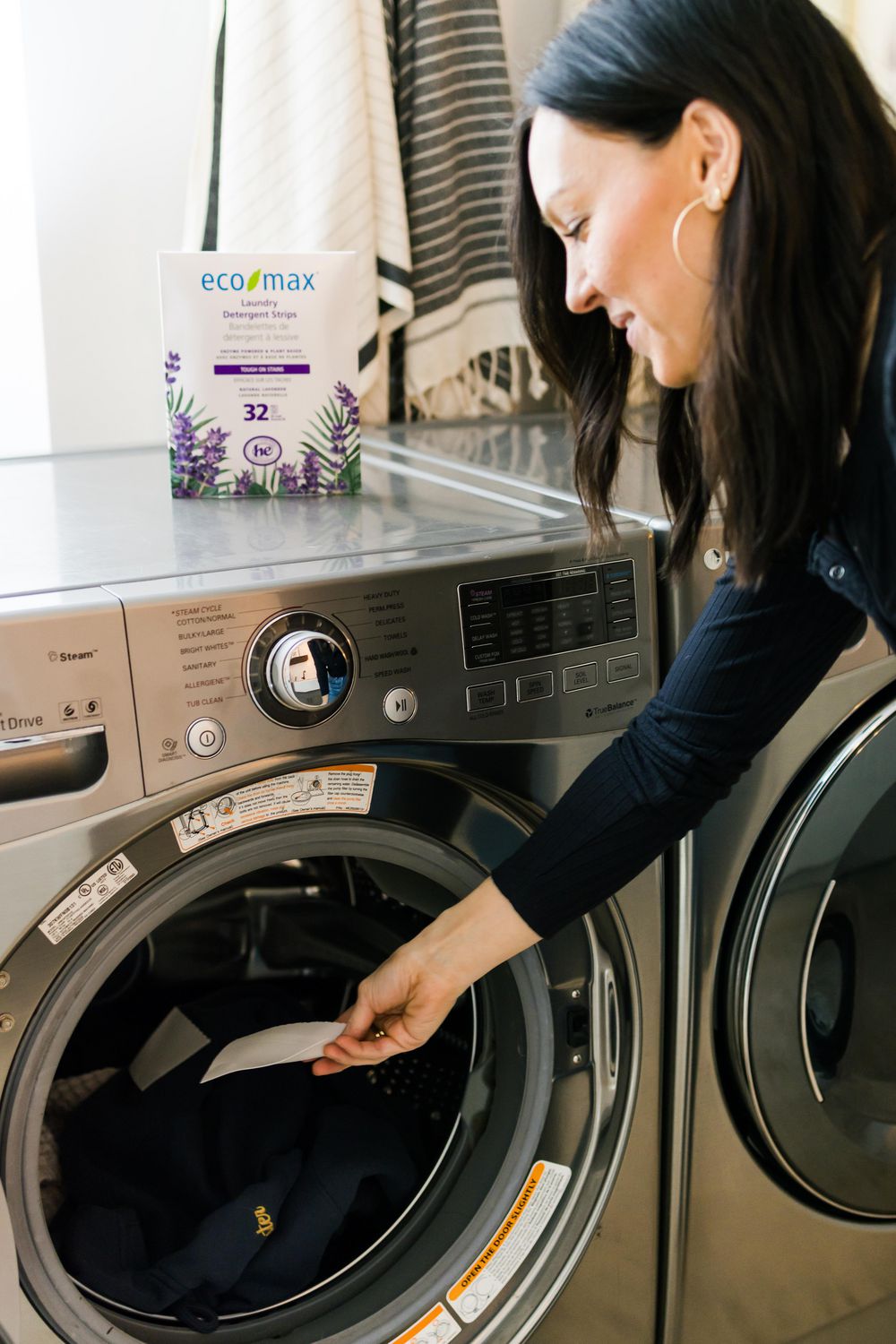 Bandelettes de detergent à lessive sans parfum