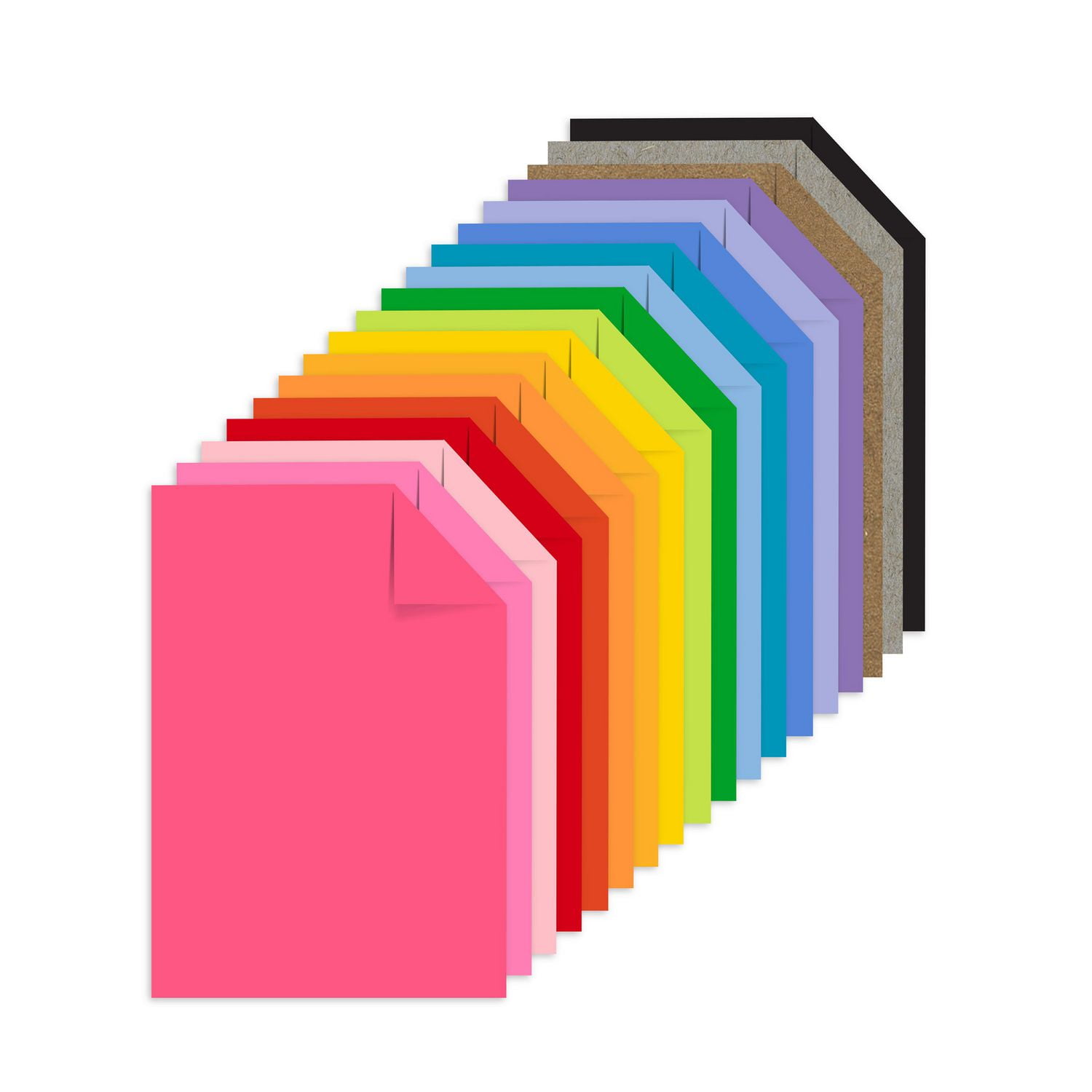 Papier cartonné Astrodesigns couleurs assorties, paquet de départ, 4,5 po x 6,5 po, 65 lb, 72 feuilles