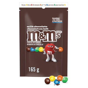 M&M'S, Milk Chocolate Candies, Sharing Bag, 165 g