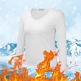 thumbnail image 2 of Kcodviy Femmes Col Rond Molleton Hommes Haut Thermique 2X Doublé Thermique Ajusté Haut Thermique pour Hommes Manches Longues Hauts Manches Longues Thermique Femmes Haut Thermique Chemises Hauts d'Hiver, 2 of 7