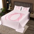 thumbnail image 2 of Erosebridal Bowknot Coverlet Set Twin for Teens, Initial O Letter Bedding Set, Monogrammed Decor 2pcs, 2 of 5